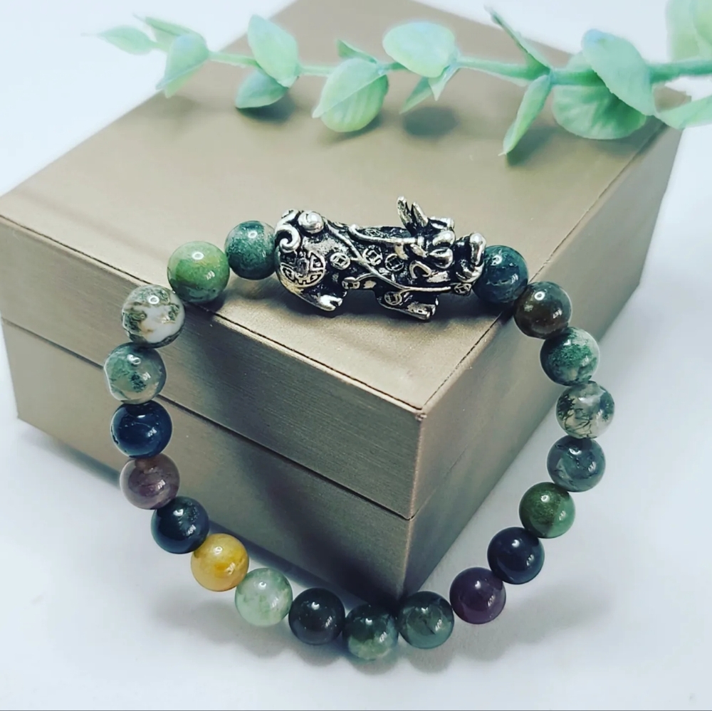 India Agate pixiu bracelet